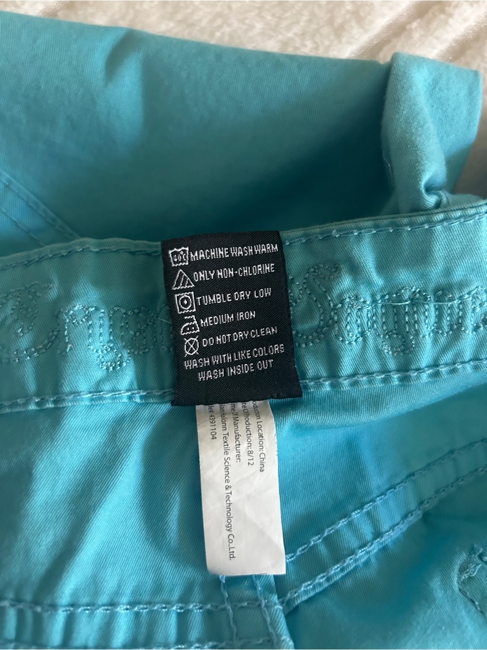 Crystal Vogue Turquoise Blue Pants Womens Sz 11 - Picture 11 of 16